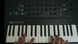 Minilogue XD tutorial Something about Us Daft Punk initial synth sound sort of [upl. by Berkin]