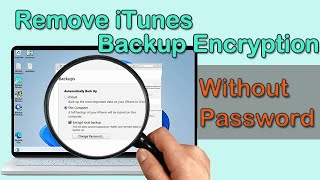 How to Remove iTunes Backup Encryption Without Password [upl. by Kora]