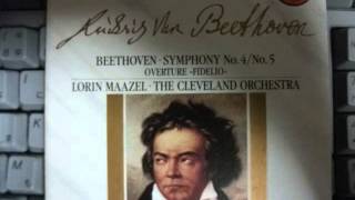 Symphony No 4 Beethoven  Maazel Cleveland Orchestra [upl. by Bruni]