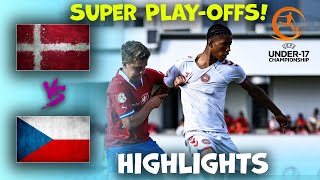 Denmark v Czechia  U17 Euro Championship  Highlights 29052024 [upl. by Labinnah543]