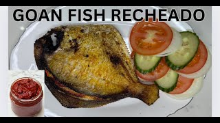 Goan  Style Pomfret Recheado  How To Make Goan Recheado Masala Recipe  With English Subtitles [upl. by Willett]