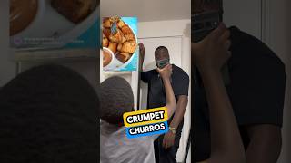 CRUMPET CHURROS in the airfryerwith Nutella Dad and son cook [upl. by Eenel]