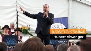 Hubert Aiwanger spricht auf der Internationalen Jagd und Schützentage 2024  Schloss Grünau [upl. by Luas]