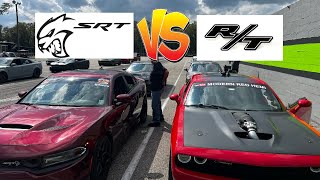 Modified Hellcat vs Modified RT 57 Hemi at the Modern Street Hemi Shootout [upl. by Enoch18]