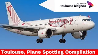 TOULOUSE BLAGNAC AIRPORT Plane Spotting compilation [upl. by Yamauchi]