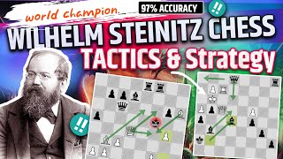 Wilhelm Steinitz chess tactics amp strategyWilhelm Steinitz Best Chess Games wilhelmsteinitz [upl. by Moyra]