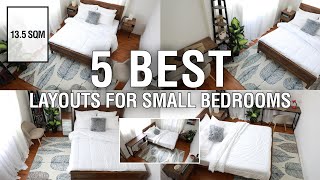 5 Best Layouts For Small Bedrooms 135 sqm  MF Home TV [upl. by Hamilah]