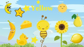 Things That Are Yellow  Yellow Color  Learning Colors for kids [upl. by Kiah]