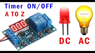 DC 5V 12V 24V Digital LED Display Infinite Cycle Delay Timer Switch ONOFF Relay Module DC 5V [upl. by Klarika]