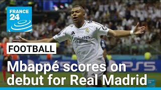 Mbappé scores first Real Madrid goal in Los Blancos UEFA Super Cup final win • FRANCE 24 English [upl. by Le]