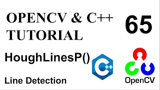 OPENCV amp C TUTORIALS  65  HoughLines  Line Detection [upl. by Wittie246]