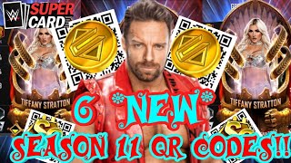 MONSTER CODES🔥 ALL 6 NEW SEASON 11 QR CODES amp THEY ARE BROKEN WITH CRAZY REWARDS WWE SuperCard [upl. by Avir]