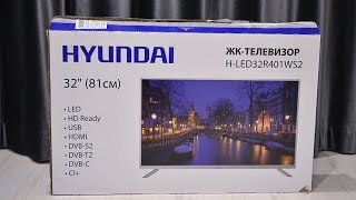 Обзор Hyundai H LED32R401WS2  белый HD телевизор без Smart TV [upl. by Rochella]