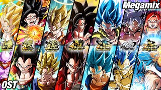 ALL DOKKAN FEST ANNIVERSARY OST MEGAMIX 7th ANNIVERSARY UPDATE  Dragon Ball Z Dokkan Battle [upl. by Leikeze253]