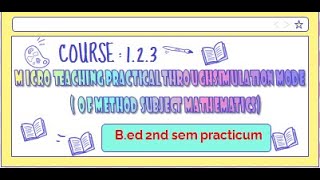 Bed 2nd sem practicumANALYSIS OF MICRO TEACHING PRACTICAL THROUGH SIMULATION MODE123 WBUTTEPA [upl. by Nyral]