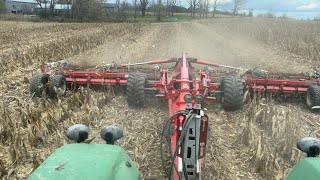 Discing in corn stalks with our 9420 and Pottinger terradisc harvest 2024 is complete [upl. by Rosy962]