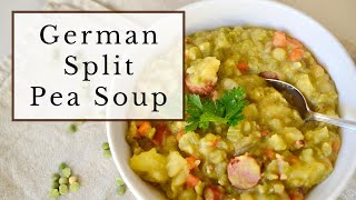 Authentic German Split Pea Soup Recipe  Hearty and Delicious [upl. by Hedaza]