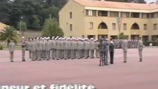 Cérémonie de la remise des képis blancs Avec code de lhonneur du légionnaire [upl. by Alaaj983]