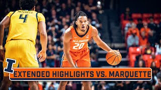 Marquette at Illinois  Extended Highlights  Big Ten Mens Basketball  Nov 14 2023 [upl. by Warila]