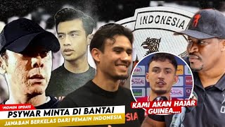 Guinea Nyindir Mulu Indonesia Skakmat Komentar Pelatih Lawan psywar Jelang Laga Indonesia Vs Guinea [upl. by Ahsillek]