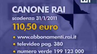 Canone RAI 2011 [upl. by Largent]