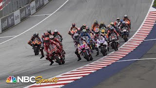 MotoGP Austrian Grand Prix  EXTENDED HIGHLIGHTS  82122  Motorsports on NBC [upl. by Llerryt]