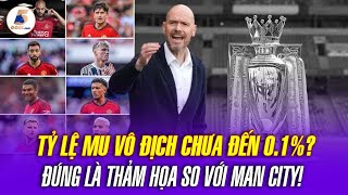 TỶ LỆ MAN UTD VÔ ĐỊCH PREMIER LEAGUE CHƯA ĐẾN 01 ĐÚNG LÀ THẢM HOẠ SO VỚI MAN CITY [upl. by Leelaj]