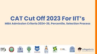 CAT Cut Off 2023 For IIT’s [upl. by Aven]