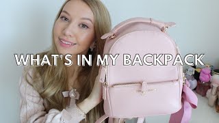 Whats In My Pink Backpack Maison De Fleur [upl. by Allerim]