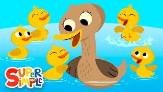 Five Little Ducks  Kids Songs  Super Simple Songs [upl. by Adnama716]