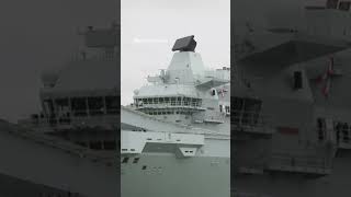 Royal Navy flagship HMS Queen Elizabeth sets sail 🌊 [upl. by Aekim352]