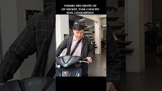 YAMAHA MIO GRAVIS 125 12V SOCKET TANK CAPACITY FUEL CONSUMPTION  DUDE YMARTV [upl. by Erolyat128]