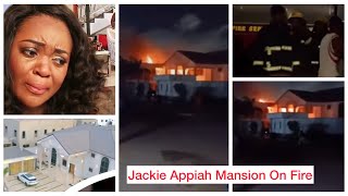 Jackie Appiah Multimillion Mansion On Fire🔥More Videos DropFire Service amp neighbors [upl. by Adena388]