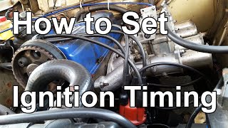 How To Set Ignition Timing with a Timing Light  Ignition Timing Explained  Tech Tip 04 [upl. by Llemaj]