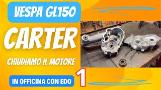 Vespa GL150 chiusura carter motore [upl. by Chesnut412]