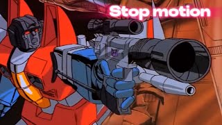 Transformers ‘86 MOVIE IRONHIDE VS STARSCREAM stop motion recreation [upl. by Tewfik211]