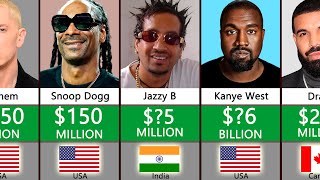 Top 100 Richest Rappers In The World 2022 [upl. by Karissa]