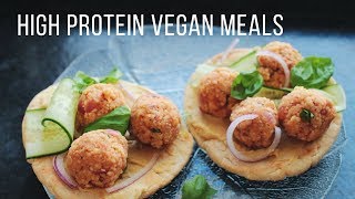 High Protein Vegan Meal Ideas  Healthy  Easy [upl. by Avrenim]