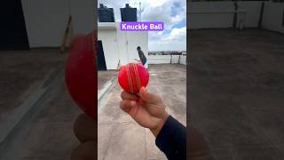 Knuckle ball in cricket tutorial shorts knuckleball cricketshorts youtubeshorts trending viral [upl. by Arbmat]