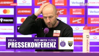 Live Pressekonferenz nach Austria Wien  SCR Altach 122024 faklive ViolaTV Veilchen [upl. by Uriel]