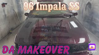 Watching my 96 Impala SS getting them paint 🎨 layers laid … [upl. by Blen]