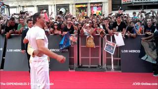 JeanClaude Van Damme  The Expendables 2 Premiere  Spain [upl. by Kristel]