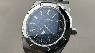 Audemars Piguet Royal Oak Extra Thin Jumbo Platinum Titanium 15202IPOO1240IP01 Review [upl. by Acinehs]