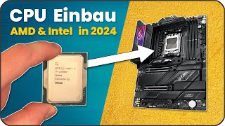 CPU Einbau  Prozessor einbauen auf AMD amp Intel Sockeln AM4  AM5  LGA 1700  LGA 1151 [upl. by Nosreffej478]