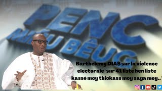 Barthélémy Dias sur la violence électorale quotsur 41liste ben liste kassé moy thiokass moy saga moyquot [upl. by Pelpel]