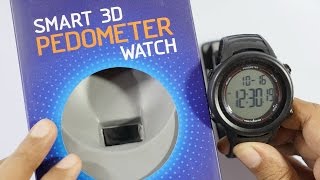 HealthSense Smart 3D Pedometer Watch Review [upl. by Stormi]