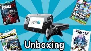 Wii U Unboxing  Games and Controllers [upl. by Brittany]