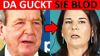 SCHRÖDER WUSSTE DASS BAERBOCK EINE NIETE IST [upl. by Etterb]