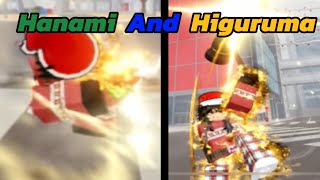 Hanami And Higuruma Showcase  Cursed Arena  Roblox [upl. by Ridinger]