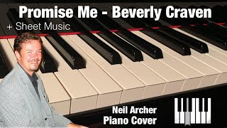 Promise Me  Beverly Craven  Piano Cover HD  Sheet Music [upl. by Emmalynn]